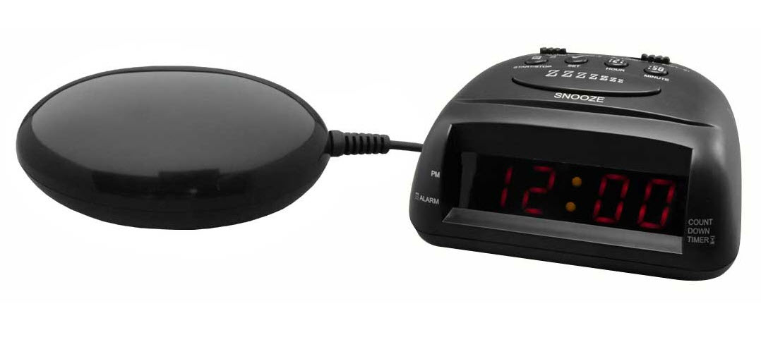 Global 360 Vibrating Alarm Clock : Hearing Impaired Clocks